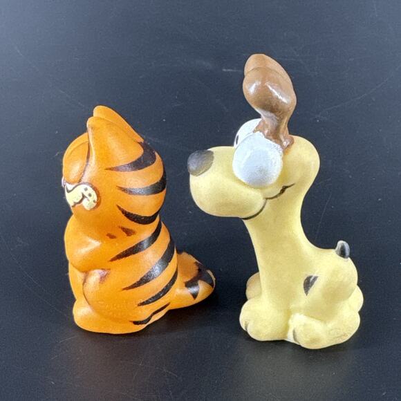 Vintage 80's Garfield & Odie Pencil Topper & Figurines, Rubber - Picture 4 of 14